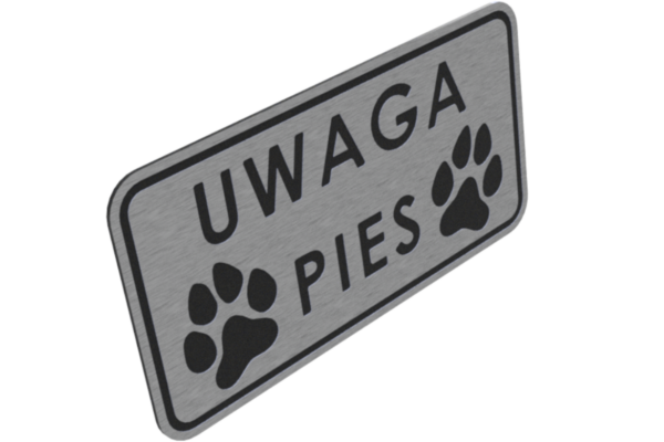 Tabliczka uwaga pies